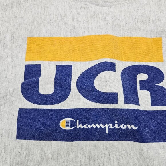 Vintage Champion UC Riverside Highlanders Reverse Weave Gray Sweatshirt Medium - Picture 2 of 6
